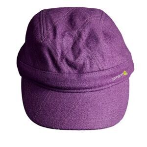 Women's Purple Plum Quilted Carhartt Wool Blend Cap - One Size